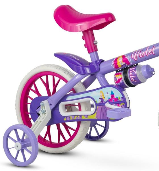 Imagem de Bicicleta Aro 12 Violet Nathor a Partir de 3 Anos 