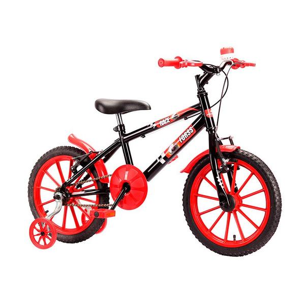 Imagem de Bicicleta Aro 16 Com Rodinha Forss Race - Preto