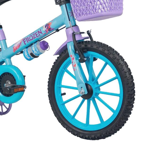 Imagem de Bicicleta Aro 16 - Frozen - Azul e Lilás - Nathor