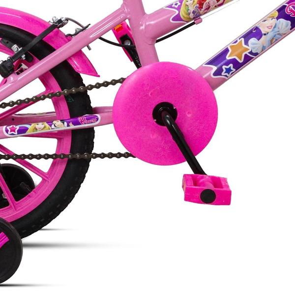 Imagem de Bicicleta Aro 16 Infantil Menina Com Roda Treinamento ROSA/ROSA  Mcg