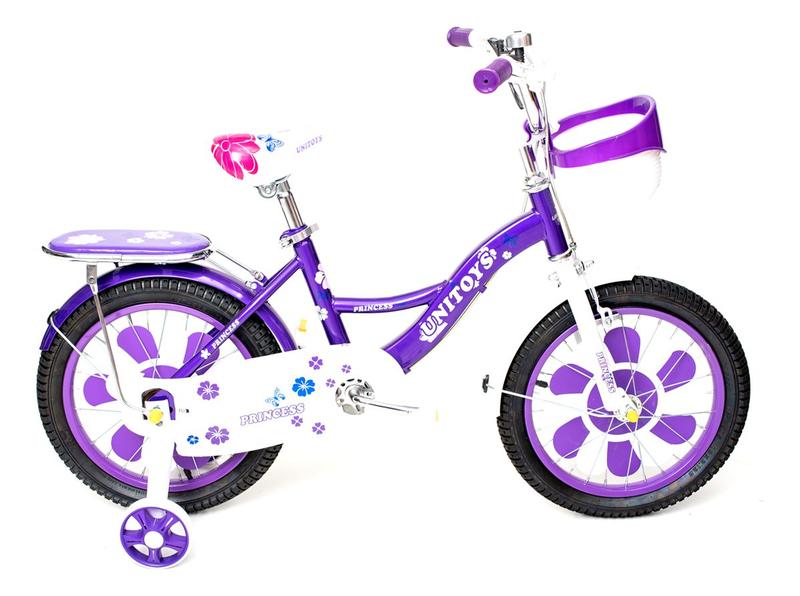 Imagem de Bicicleta Aro 16 Infantil Princesa Cor Roxa Menina