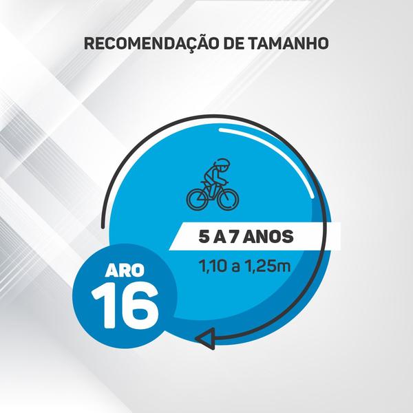 Imagem de Bicicleta Aro 16 Infantil Rock Menino Até 40 Kilos com Rodinhas Laterais Verden