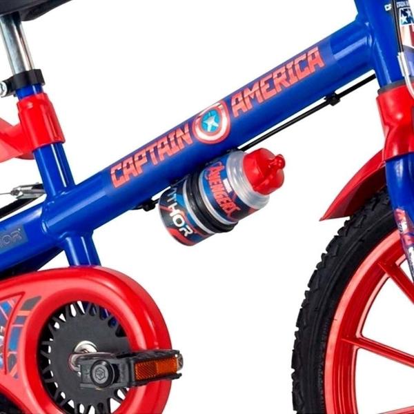 Imagem de Bicicleta Aro 16 Infantil Rodinhas Capitão America Nathor