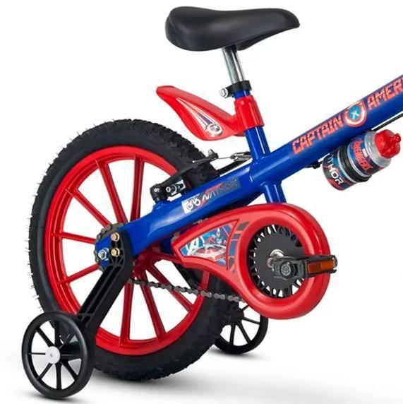 Imagem de Bicicleta Aro 16 Nathor Capitão América Azul / Vermelho 