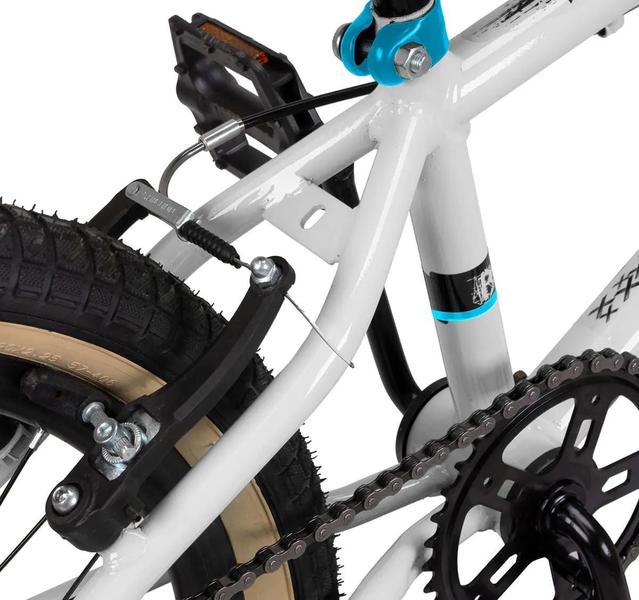 Imagem de Bicicleta Aro 20 BMX PRO X S1 Faixa Bege V-Brake e Rodinhas