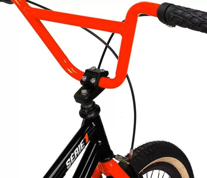 Imagem de Bicicleta Aro 20 BMX PRO X S1 Faixa Bege V-Brake e Rodinhas