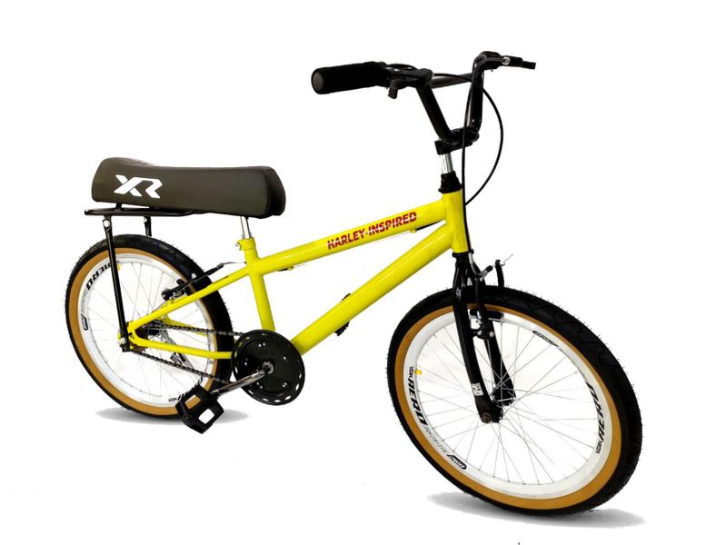 Imagem de Bicicleta aro 20 com banco de mobilete masculino tipo bmx am