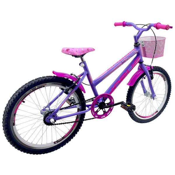 Imagem de Bicicleta Aro 20 Feminina Infantil - Lilás