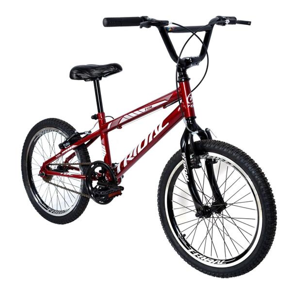 Imagem de Bicicleta Aro 20 Infantil Bmx Cross Quadro Mtb Vermelho