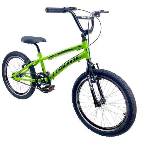 Imagem de Bicicleta Aro 20 Infantil Bmx Cross Tridal Bike Verde