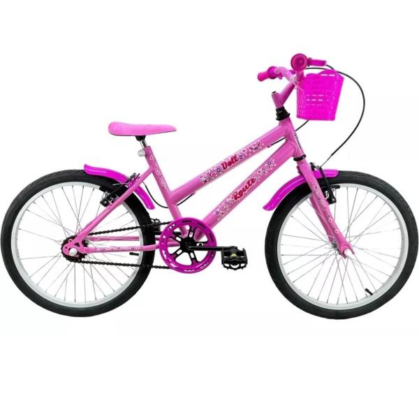 Imagem de Bicicleta Aro 20 Infantil Doll Rosa Route