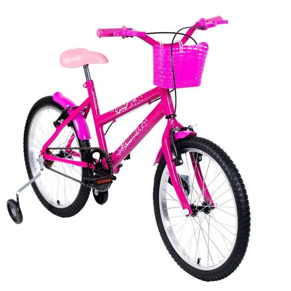 Imagem de Bicicleta Aro 20 Infantil Mtb Girl com Roda Lateral Pink