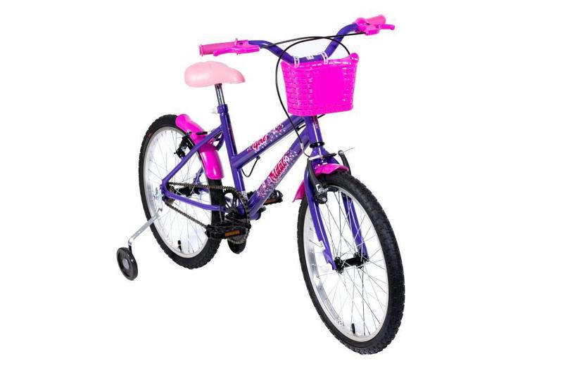 Imagem de Bicicleta Aro 20 Infantil MTB Girl Com Roda Lateral