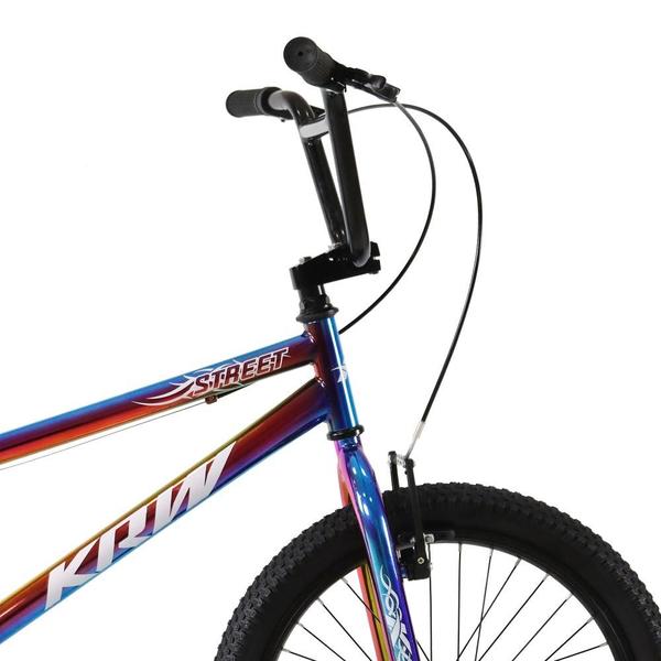 Imagem de Bicicleta Aro 20 KRW BMX Cross V-Brake Sem Marchas Rainbow