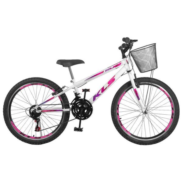 Imagem de Bicicleta Aro 24 Kls Sport Gold  Freio V-Brake Mtb 21 Marchas Feminina