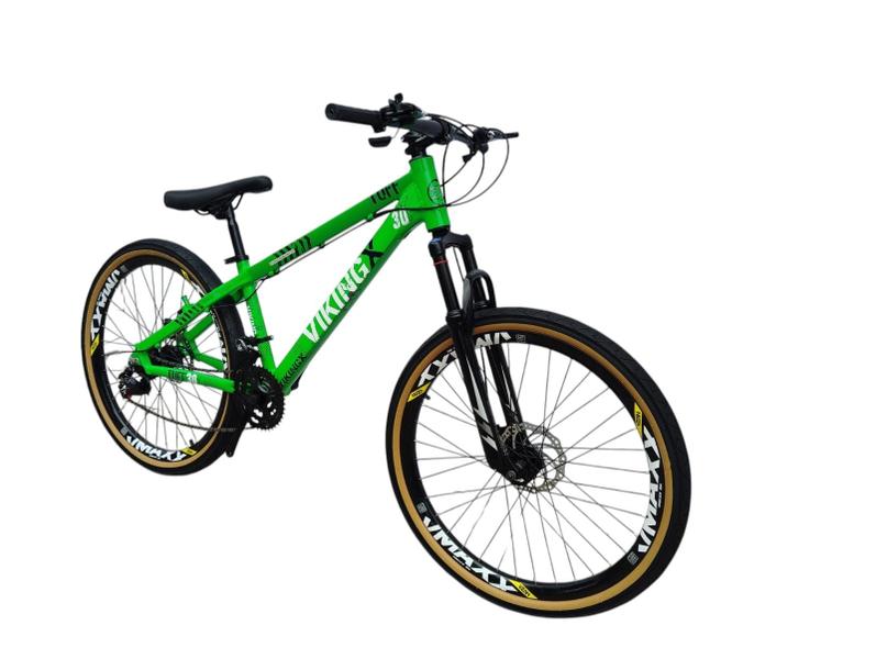 Imagem de Bicicleta Aro 26 Aluminio Vikingx Tuff 30 21 Velocidades Mtb Freeide  Freio Disco Mecanico Unissex