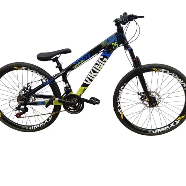 Imagem de Bicicleta Aro 26 Bike Vikingx 21V Tuff 25 Freio Hidraulico Freerider Quadro Aluminio Suspensão Dianteira