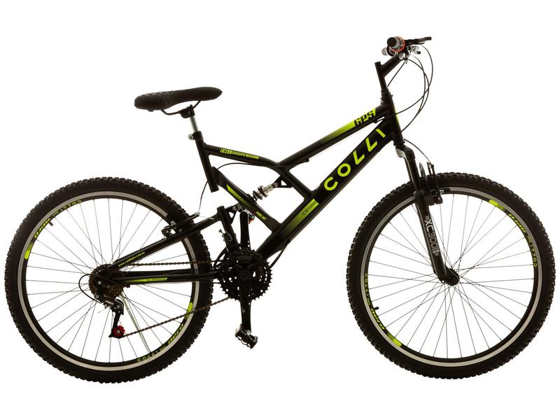 Bicicleta Aro 26 Colli GPS 21 Marchas Freio V-Brake Quadro Aço Carbono Bicicleta Aro 26 Colli GPS 21 Marchas Freio V-Brake Quadro Aço Carbono