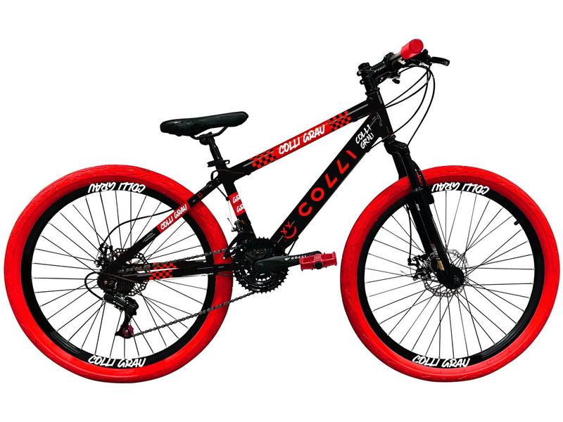 Bicicleta Aro 26" Colli Grau Freio a Disco 21 Marchas