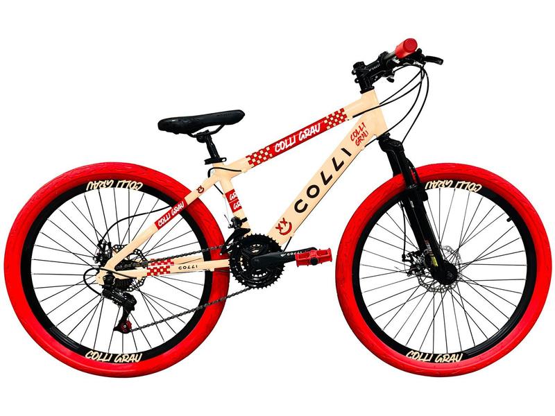 Bicicleta Aro 26" Colli Grau Freio a Disco 21 Marchas