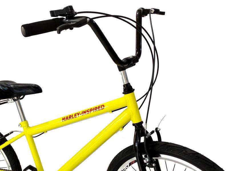 Imagem de Bicicleta aro 26 com banco de mobilete 6 marchas tipo bmx am