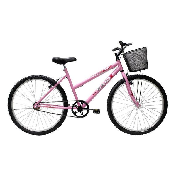 Imagem de Bicicleta Aro 26 Feminina Mono Saidx Sem Marcha Com Cesta