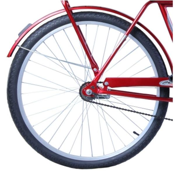 Imagem de Bicicleta Aro 26 Masculina Barra Circular Freio no Pé Potenza Vermelha