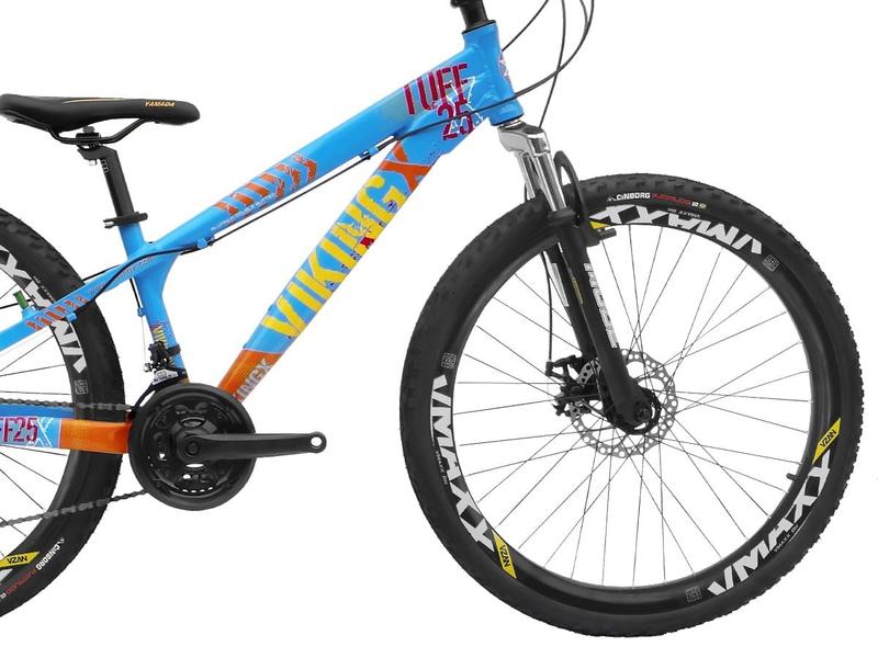 Imagem de Bicicleta Aro 26 Viking Tuff X 25 Freeride Freio a Disco 21 Marchas Grupo Shimano Tourney Suspensão Dianteira