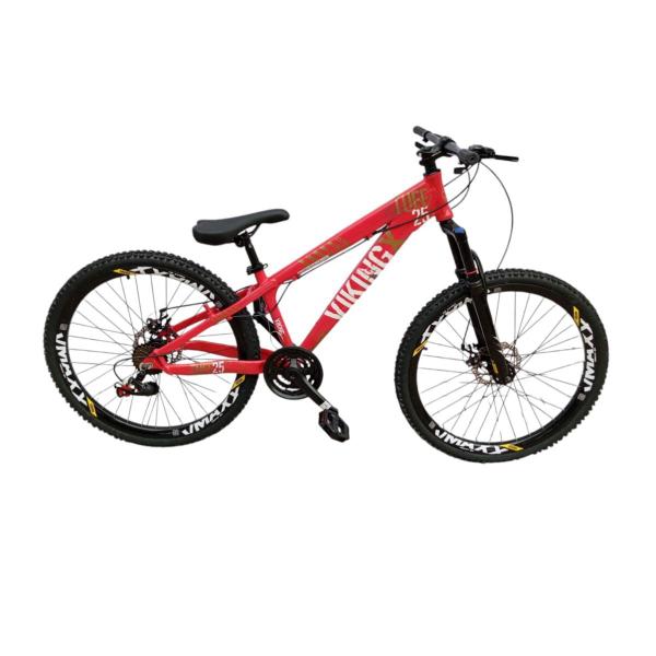 Imagem de Bicicleta Aro 26 Vikingx Tuff 25 Aluminio Mtb Freeride 24v Mtb Suspensão Dianteira Freio Disco Mecanico Unissex