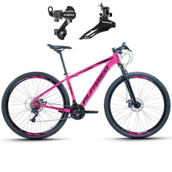 Imagem de Bicicleta Aro 29 Alfameq AFX Alumínio 21v Câmbios Shimano Freio A Disco - Rosa