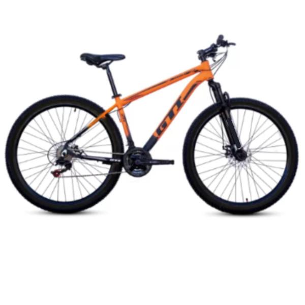 Bicicleta Aro 29 Bike Gti Roma Quadro Aluminio 24 Marchas Suspenção Freio Hidráulico Confortável Imagem de Bicicleta Aro 29 Bike Gti Roma Quadro Aluminio 24 Marchas Suspenção Freio Hidráulico Confortável