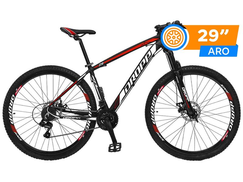 Bicicleta Aro 29 Dropp Z3 Alumínio Freio a Disco 21 Marchas Câmbio