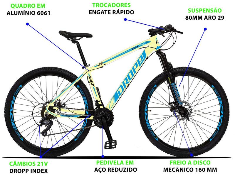 Imagem de Bicicleta Aro 29 Dropp Z3-X Alumínio Freio a Disco