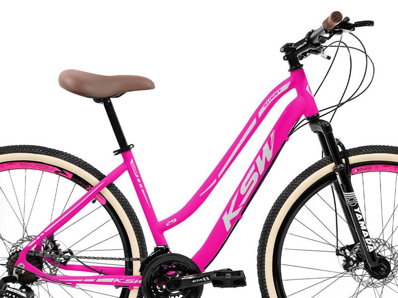 Imagem de Bicicleta aro 29 Feminina KSW Retro C Cesta 21V Freio Disco