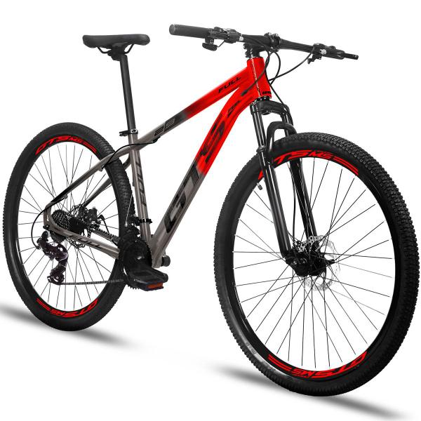 Imagem de Bicicleta Aro 29 GTS Full 21 Marchas Câmbios Shimano