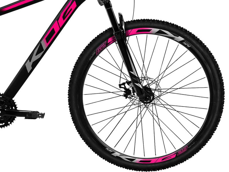 Imagem de Bicicleta Aro 29 KOG 21v e Freio a Disco Preto Rosa e Cinza