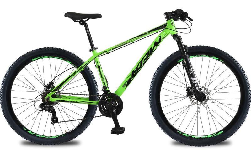 Imagem de Bicicleta aro 29 KRW Alumínio 24 Velocidades Marchas Freio Hidráulico Suspensão dianteira Mountain Bike KR2