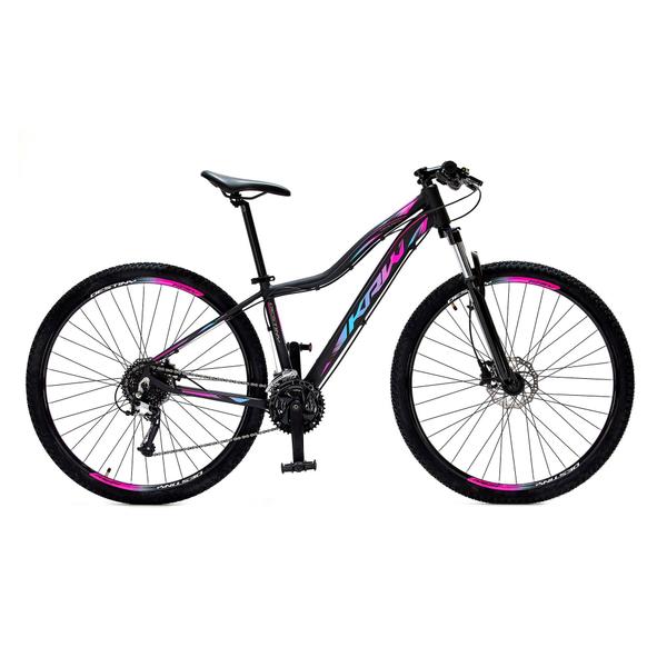 Imagem de Bicicleta Aro 29 KRW Alumínio 27 Vel Shimano Acera Freio Hidráulico Suspensão dianteira com Trava de ombro Mountain Bike S31