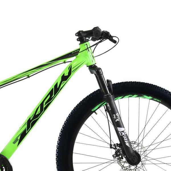 Bicicleta aro 29 KRW Alumínio 27 Velocidades Freio a Disco Suspensão dianteira Mountain Bike KR5 Imagem de Bicicleta aro 29 KRW Alumínio 27 Velocidades Freio a Disco Suspensão dianteira Mountain Bike KR5