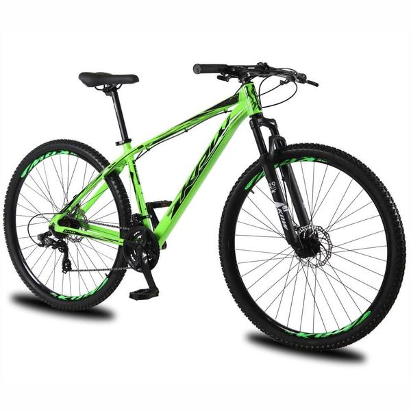 Bicicleta aro 29 KRW Alumínio 27 Velocidades Freio a Disco Suspensão dianteira Mountain Bike KR5 Imagem de Bicicleta aro 29 KRW Alumínio 27 Velocidades Freio a Disco Suspensão dianteira Mountain Bike KR5
