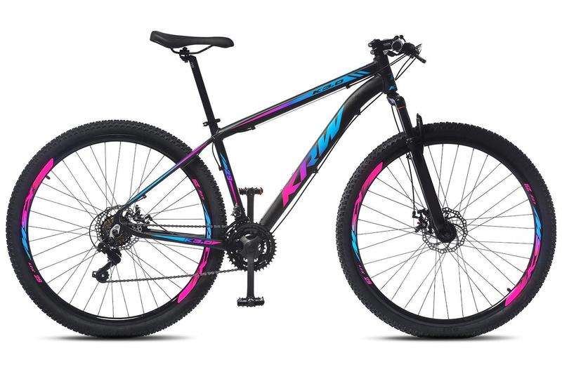 Imagem de Bicicleta Aro 29 KRW Alumínio Shimano TZ 21 Velocidades Marchas Freio a Disco Suspensão dianteira MountainBikeSH21