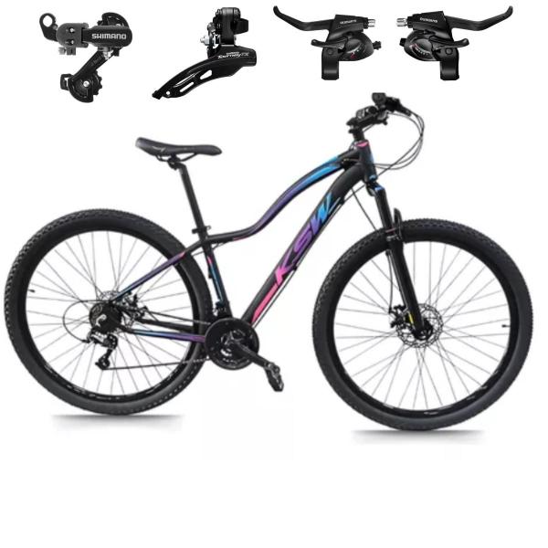 Imagem de Bicicleta Aro 29 KSW MWZA 24 Velocidades MTB Alumínio Câmbios E Trocadores SHIMANO