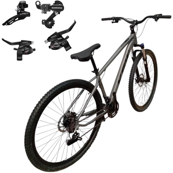 Imagem de Bicicleta Aro 29 KSW XLT 100 21 Velocidades Aluminio MTB C/ Câmbios e Trocadores SHIMANO