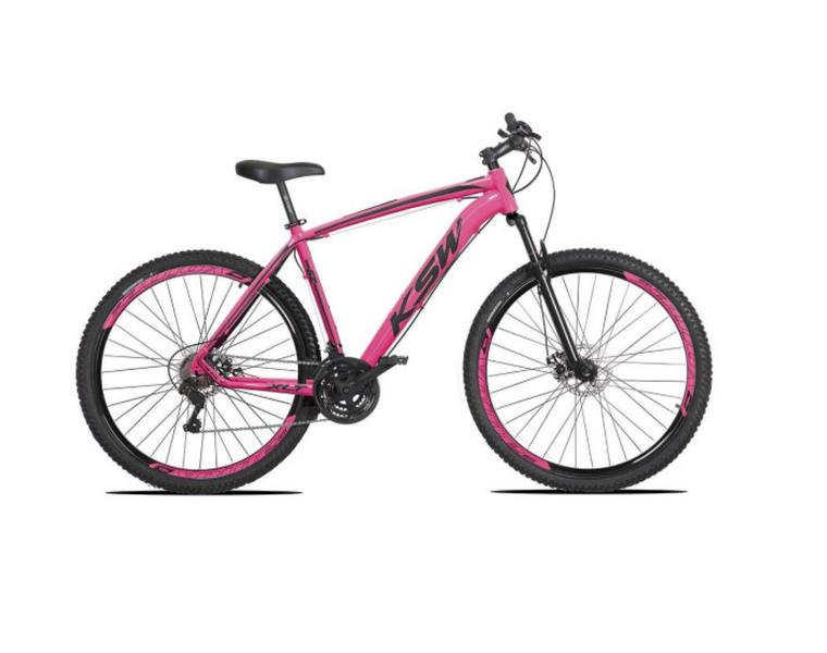 Imagem de Bicicleta Aro 29 Ksw Xlt 24v Freio A Disco Suspensão Mountain Bike Alumínio - Rosa