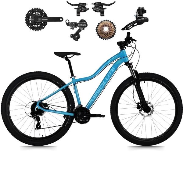 Imagem de Bicicleta Aro 29 Mtb Feminina Absolute Hera Bike 21v Shimano à Disco Quadro 15/17