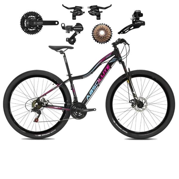 Imagem de Bicicleta Aro 29 Mtb Feminina Absolute Hera Bike 21v Shimano à Disco Quadro 15/17