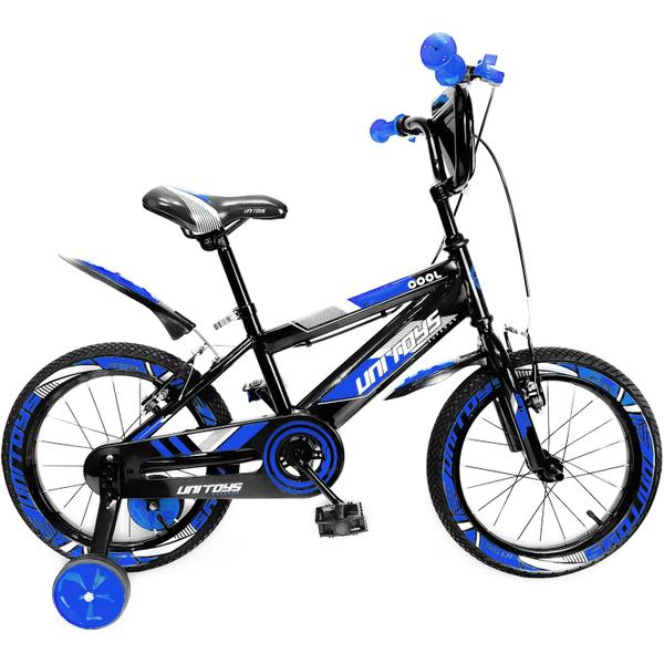 Imagem de Bicicleta Aventura Infantil Suspensão Aro 16 Azul Bike Juvenil Freio V-brake - Unitoys