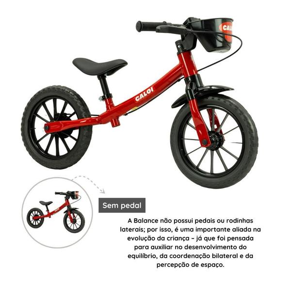 Imagem de Bicicleta Balance Bike 2 Infantil Caloi Aro 12 - Nathor