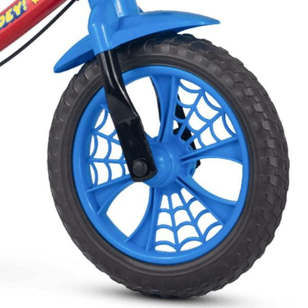 Imagem de Bicicleta Balance Bike de Equilíbrio sem Pedal Masculina Homem Aranha