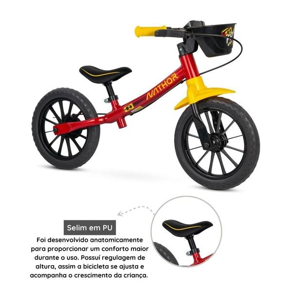 Imagem de Bicicleta Balance Bike Infantil Fast Mod 3 Aro 12 E Capacete